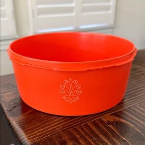 Tupperware Vibrant Orange Storage Bowl